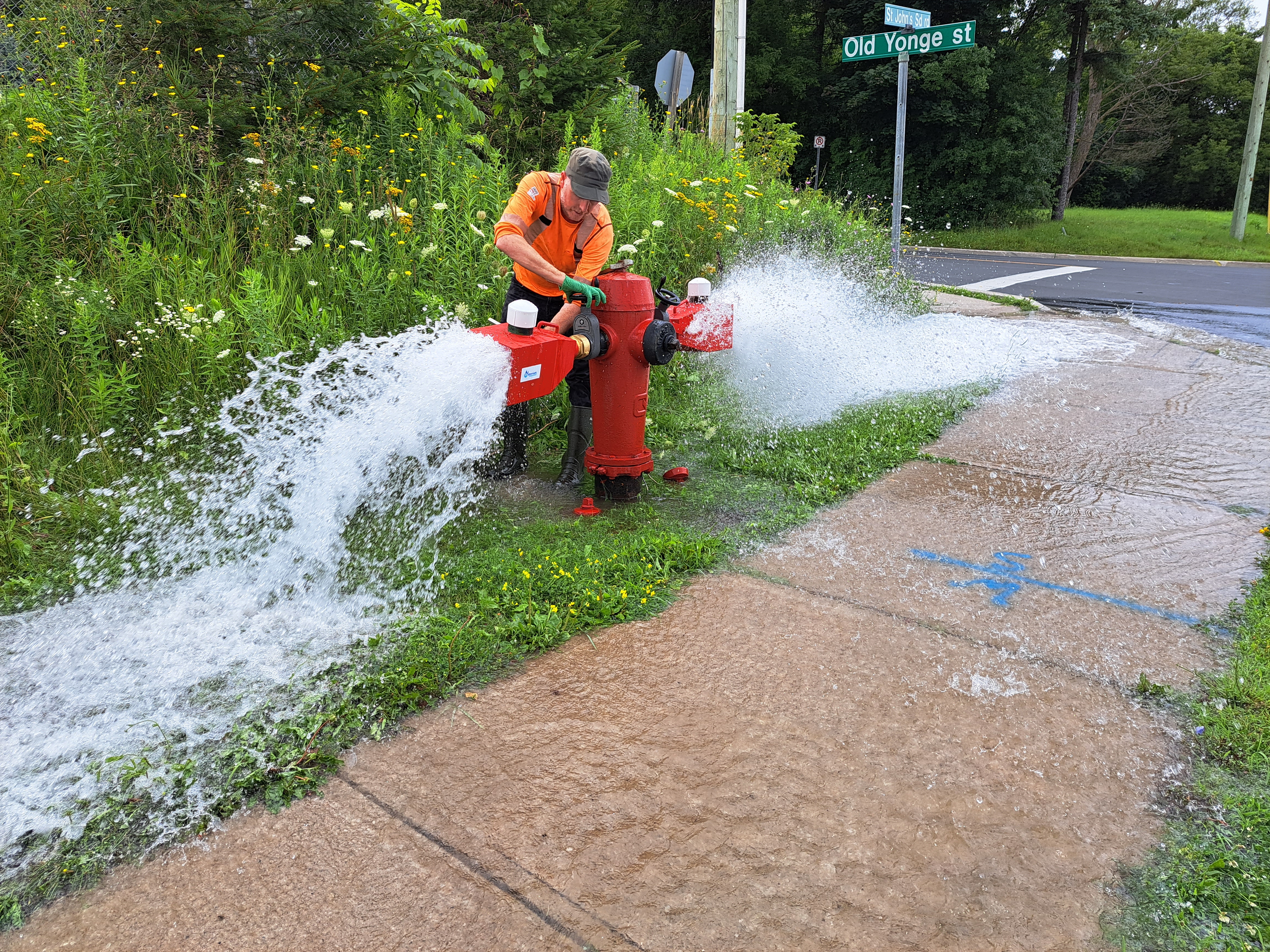 Hydrant Action Shot